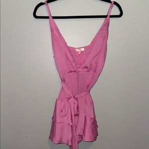Luxxel Pink Sleeveless Romper